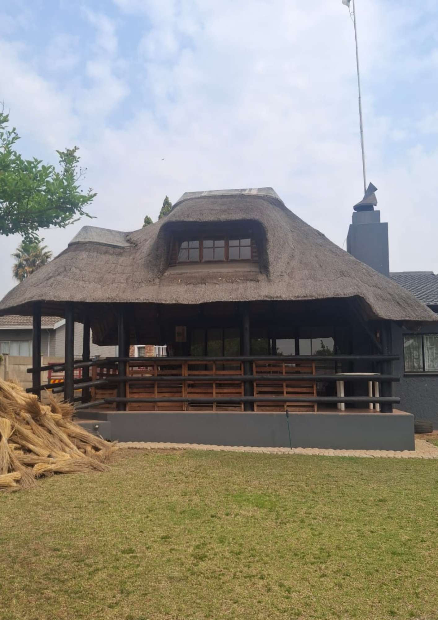 Traditional thatch roof design