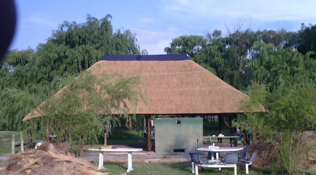 Thatch roof construction